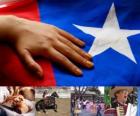Şili'de Yurtsever kutlamaları. Bağımsız bir devlet olarak 18 Şili anısına düzenlenen Onsekizinci ve 19 Eylül